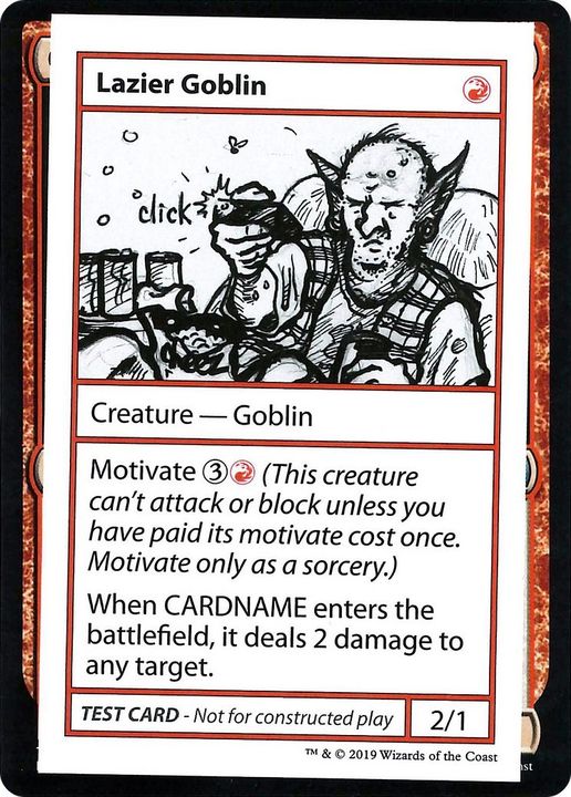 Lazier Goblin in the group Magic the Gathering / Types / Creatures / Goblin at Proxyprinters.com (11052)