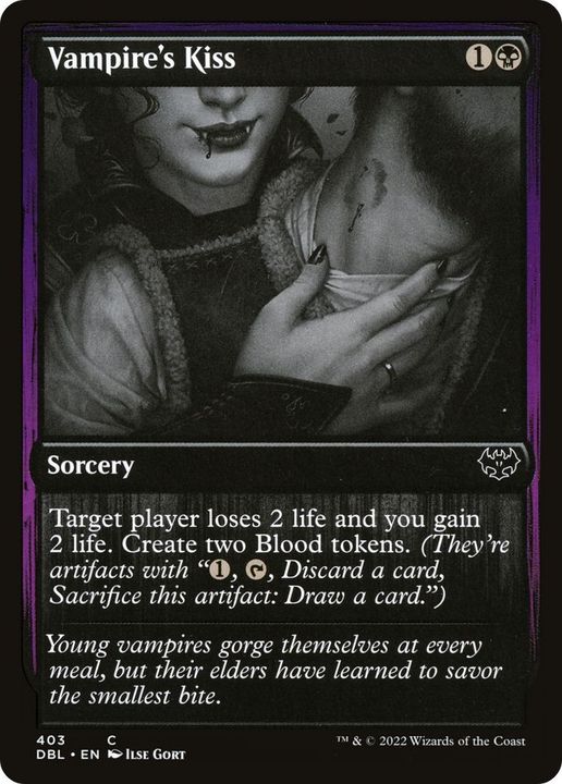 Vampire's Kiss in the group Magic the Gathering / Types / Colors / Black at Proxyprinters.com (1111)