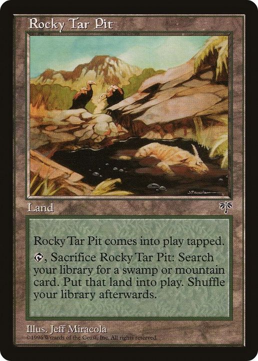 Rocky Tar Pit in the group Magic the Gathering / Sets / Mirrodin Besieged Tokens at Proxyprinters.com (11132)