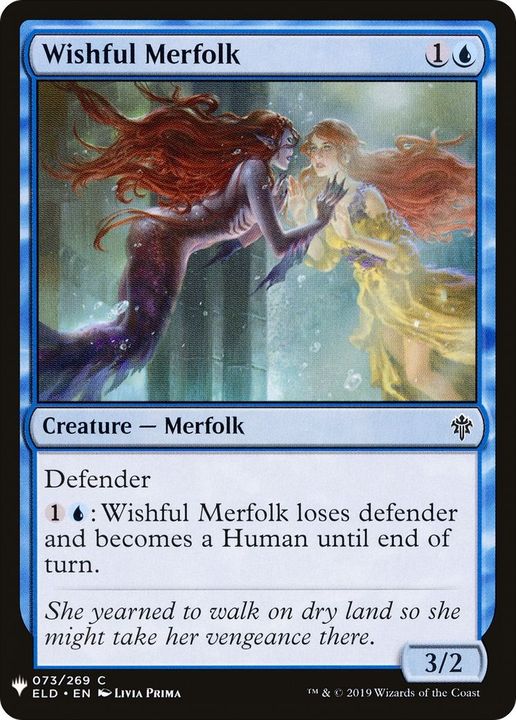 Wishful Merfolk in the group Magic the Gathering / Sets / The List at Proxyprinters.com (1118)