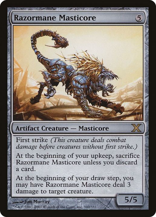 Razormane Masticore in the group Magic the Gathering / Types / Colors / Colorless at Proxyprinters.com (11199)