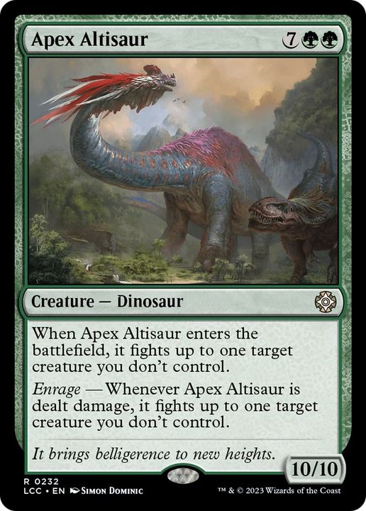 Apex Altisaur in the group Magic the Gathering / Types / Colors / Green at Proxyprinters.com (11237)