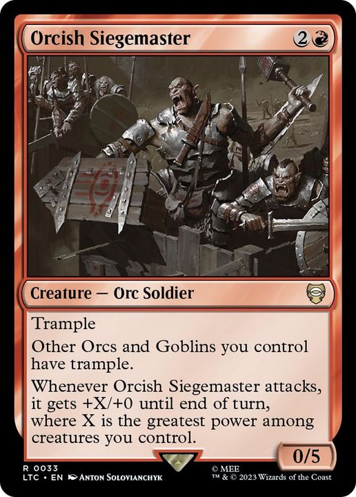 Orcish Siegemaster in the group Magic the Gathering / Sets / Tales of Middle-earth Commander at Proxyprinters.com (11295)