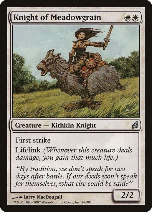 Knight of Meadowgrain in the group Magic the Gathering / Types / Colors / White at Proxyprinters.com (11319)