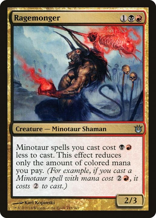 Ragemonger in the group Magic the Gathering / Types / Colors / Multicolors / B, R at Proxyprinters.com (11324)