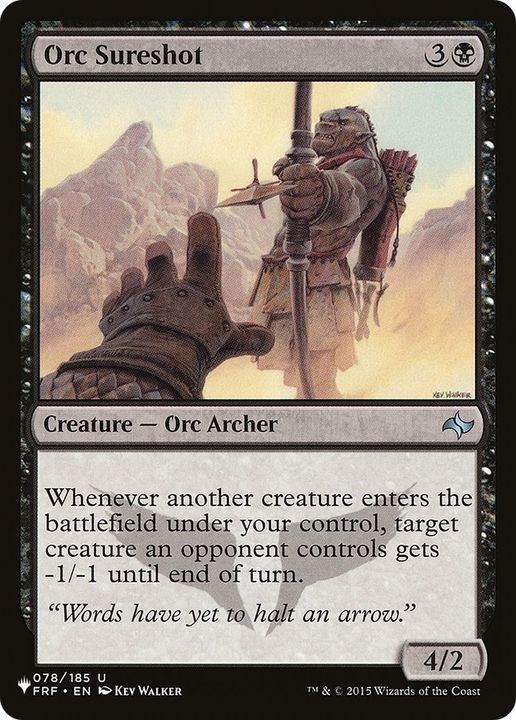 Orc Sureshot in the group Magic the Gathering / Types / Colors / Black at Proxyprinters.com (11338)