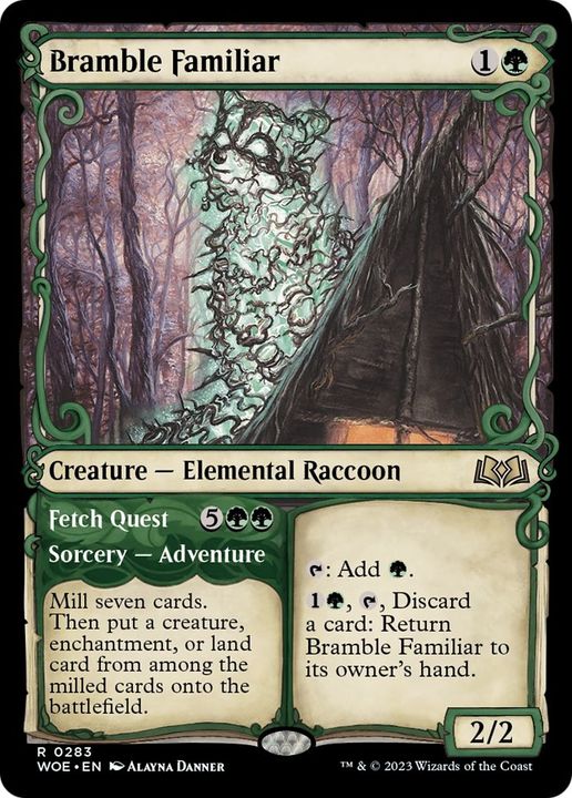 Bramble Familiar // Fetch Quest in the group Magic the Gathering / Types / Colors / Green at Proxyprinters.com (11393)