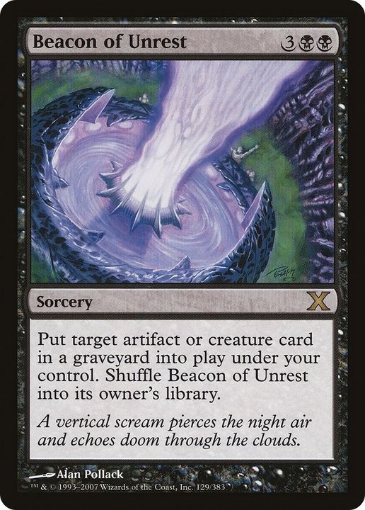 Beacon of Unrest in the group Magic the Gathering / Types / Colors / Black at Proxyprinters.com (11395)