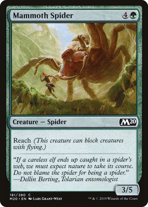 Mammoth Spider in the group Magic the Gathering / Types / Colors / Green at Proxyprinters.com (11397)