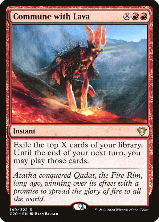 Commune with Lava in the group Magic the Gathering / Types / Colors / Red at Proxyprinters.com (11406)