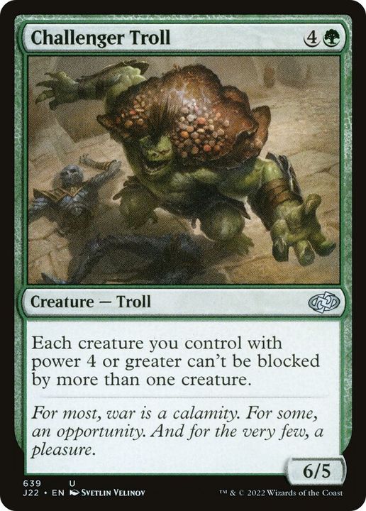 Challenger Troll in the group Magic the Gathering / Types / Colors / Green at Proxyprinters.com (11410)