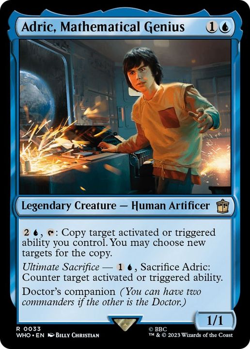 Adric, Mathematical Genius in the group Magic the Gathering / Types / Creatures / Human at Proxyprinters.com (11470)