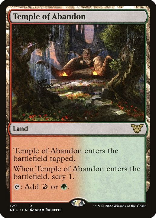 Temple of Abandon in the group Magic the Gathering / Sets / Neon Dynasty Commander at Proxyprinters.com (11532)