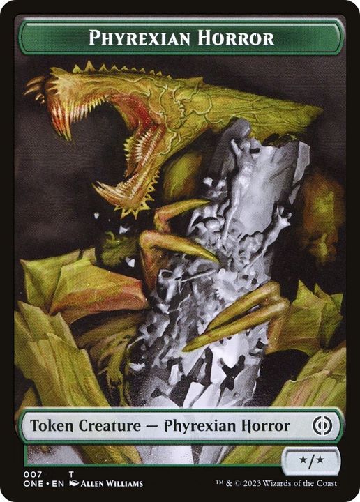 Phyrexian Horror in the group Magic the Gathering / Sets / Phyrexia: All Will Be One Tokens at Proxyprinters.com (11552)