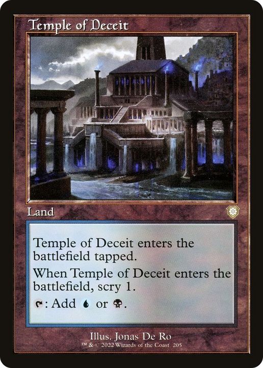 Temple of Deceit in the group Magic the Gathering / Sets / The Brothers' War Commander at Proxyprinters.com (11553)