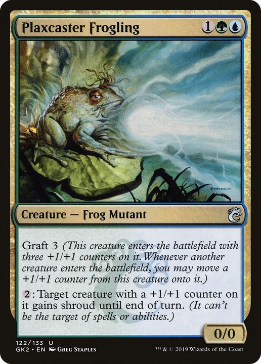 Plaxcaster Frogling in the group Magic the Gathering / Types / Colors / Multicolors / G, U at Proxyprinters.com (11575)