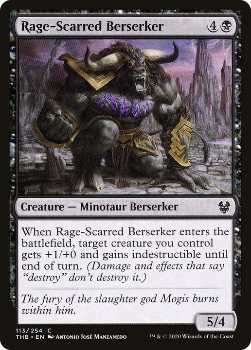 Rage-Scarred Berserker in the group Magic the Gathering / Types / Colors / Black at Proxyprinters.com (11584)