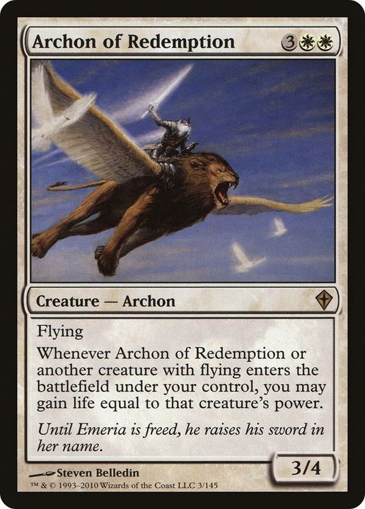 Archon of Redemption in the group Magic the Gathering / Types / Colors / White at Proxyprinters.com (11593)