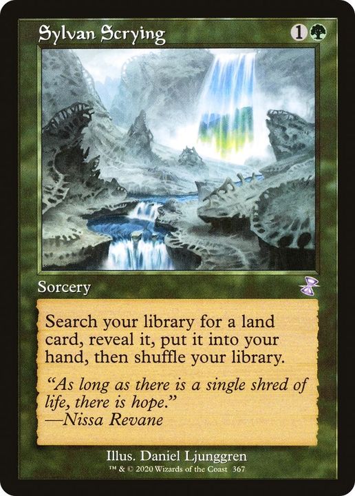 Sylvan Scrying in the group Magic the Gathering / Types / Colors / Green at Proxyprinters.com (11606)