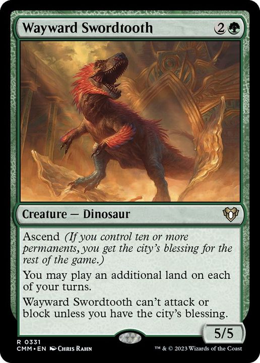 Wayward Swordtooth in the group Magic the Gathering / Sets / Commander Masters at Proxyprinters.com (11611)