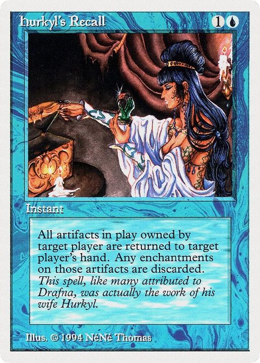 Hurkyl's Recall in the group Magic the Gathering / Types / Colors / Blue at Proxyprinters.com (11620)