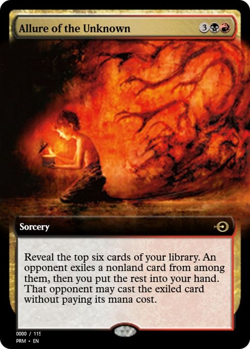 Allure of the Unknown in the group Magic the Gathering / Types / Colors / Multicolors / B, R at Proxyprinters.com (1164)