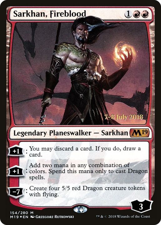 Sarkhan, Fireblood in the group Magic the Gathering / Types / Colors / Red at Proxyprinters.com (11640)