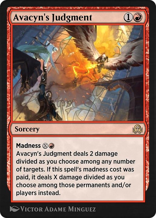 Avacyn's Judgment in the group Magic the Gathering / Types / Colors / Red at Proxyprinters.com (11650)