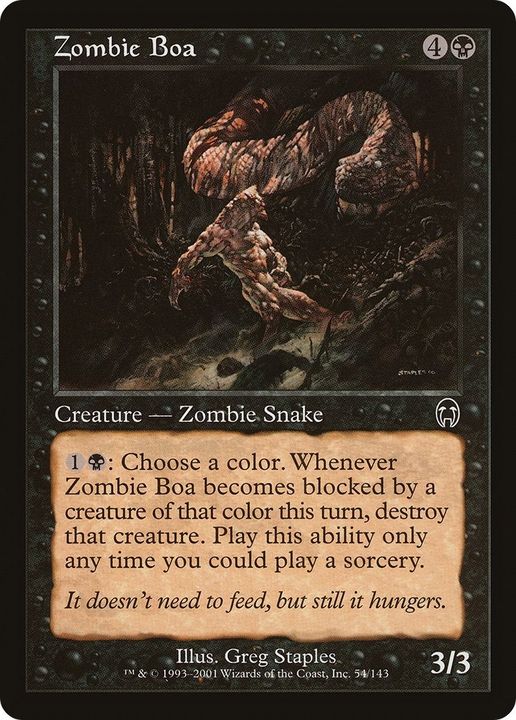 Zombie Boa in the group Magic the Gathering / Types / Creatures / Zombie at Proxyprinters.com (11672)