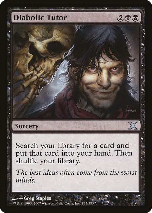 Diabolic Tutor in the group Magic the Gathering / Sets / Tenth Edition at Proxyprinters.com (11674)