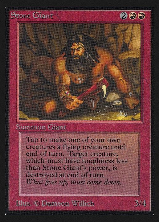 Stone Giant in the group Magic the Gathering / Types / Colors / Red at Proxyprinters.com (11710)