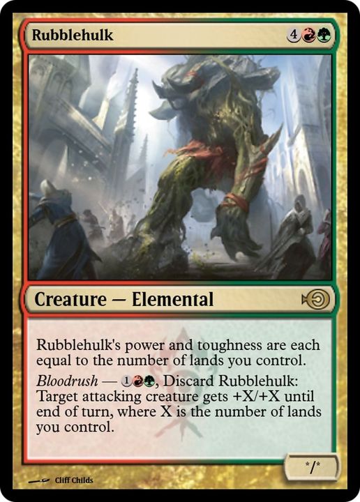 Rubblehulk in the group Magic the Gathering / Types / Colors / Multicolors / G, R at Proxyprinters.com (11730)