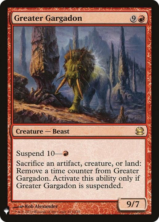 Greater Gargadon in the group Magic the Gathering / Types / Colors / Red at Proxyprinters.com (11745)