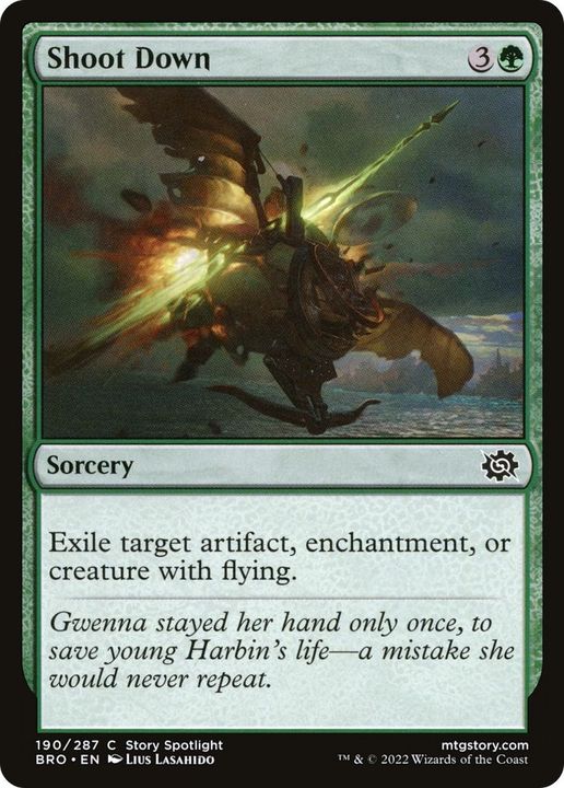 Shoot Down in the group Magic the Gathering / Types / Colors / Green at Proxyprinters.com (11774)