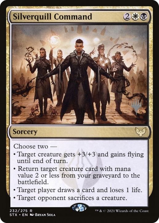 Silverquill Command in the group Magic the Gathering / Types / Colors / Multicolors / B, W at Proxyprinters.com (11810)