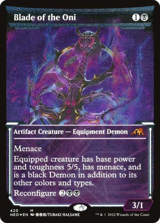 Blade of the Oni in the group Magic the Gathering / Types / Colors / Black at Proxyprinters.com (11827)