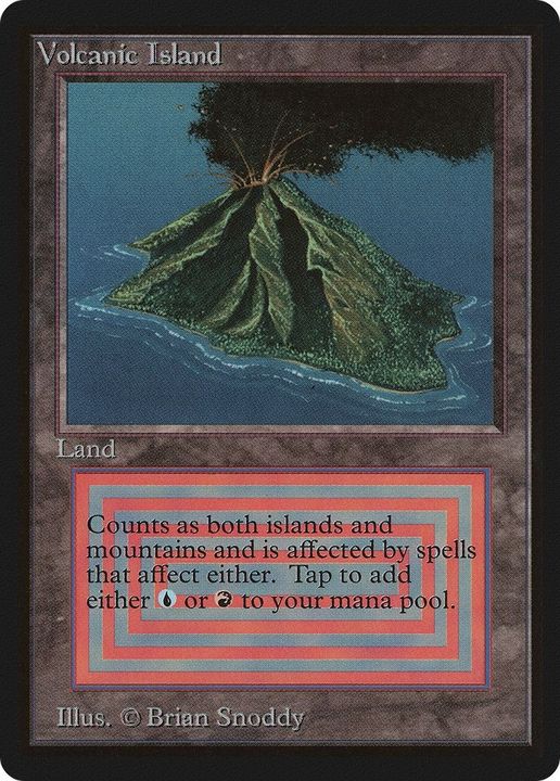 Volcanic Island in the group Magic the Gathering / Types / Land / Mountain at Proxyprinters.com (1185)