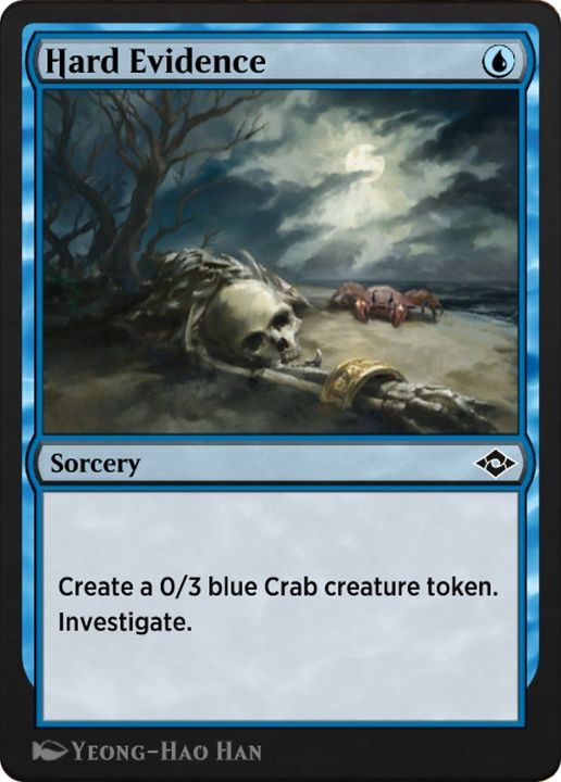 Hard Evidence in the group Magic the Gathering / Types / Colors / Blue at Proxyprinters.com (11856)