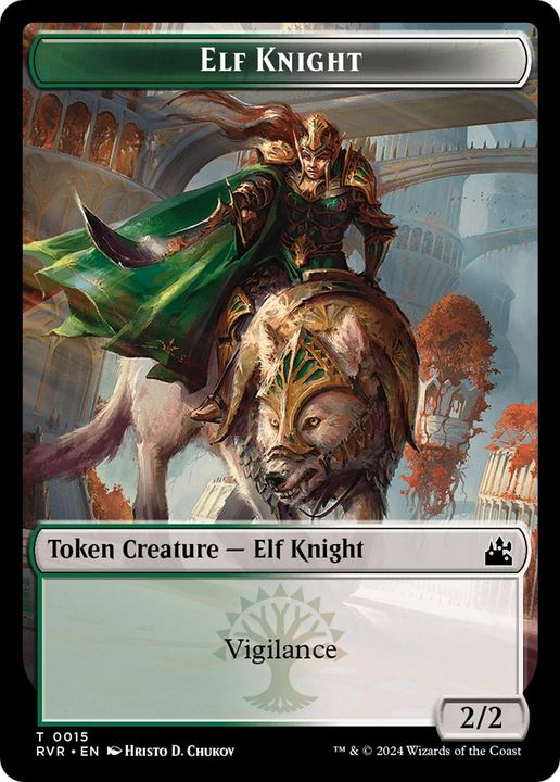 Elf Knight in the group Magic the Gathering / Types / Colors / Multicolors / G, W at Proxyprinters.com (11870)