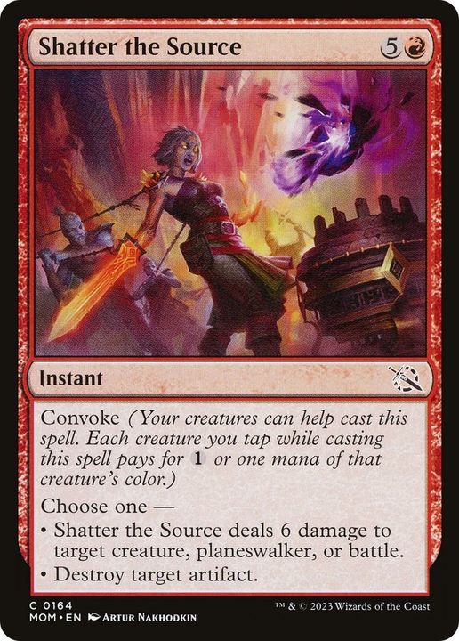 Shatter the Source in the group Magic the Gathering / Types / Colors / Red at Proxyprinters.com (1189)