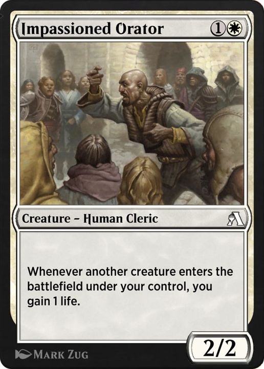 Impassioned Orator in the group Magic the Gathering / Types / Creatures / Human at Proxyprinters.com (11922)