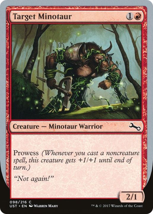 Target Minotaur in the group Magic the Gathering / Sets / Unstable Promos at Proxyprinters.com (11985)