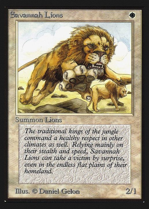 Savannah Lions in the group Magic the Gathering / Sets / Intl. Collectors' Edition at Proxyprinters.com (11988)