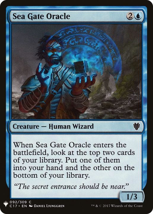 Sea Gate Oracle in the group Magic the Gathering / Types / Creatures / Wizard at Proxyprinters.com (12024)