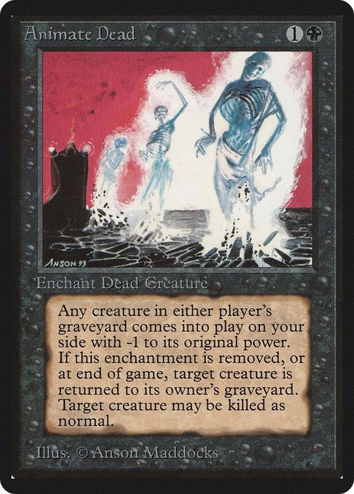 Animate Dead in the group Magic the Gathering / Sets / Limited Edition Beta at Proxyprinters.com (12054)