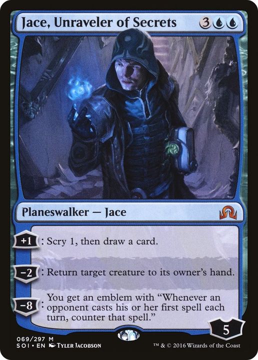 Jace, Unraveler of Secrets in the group Magic the Gathering / Sets / Shadows over Innistrad at Proxyprinters.com (12055)