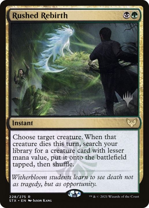 Rushed Rebirth in the group Magic the Gathering / Types / Colors / Multicolors / B, G at Proxyprinters.com (12060)