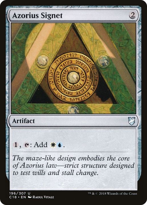 Azorius Signet in the group Magic the Gathering / Sets / Commander 2018 at Proxyprinters.com (12064)