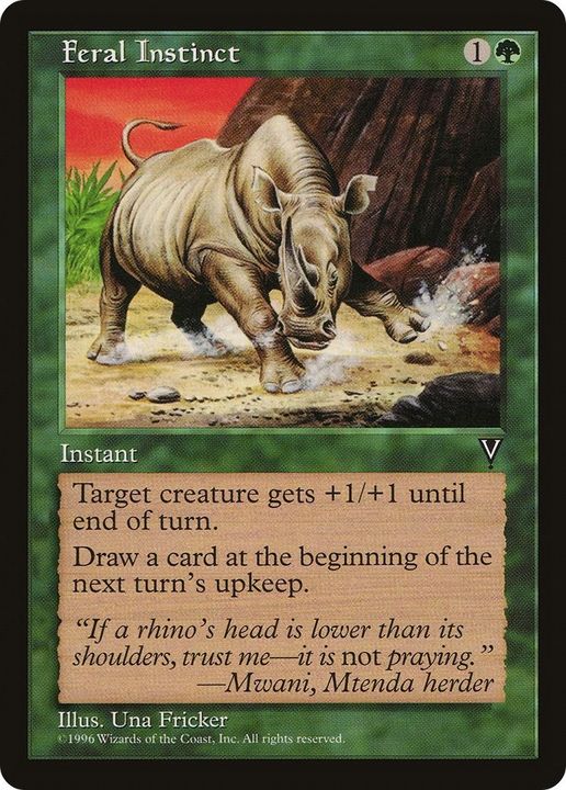 Feral Instinct in the group Magic the Gathering / Sets / Visions at Proxyprinters.com (12073)