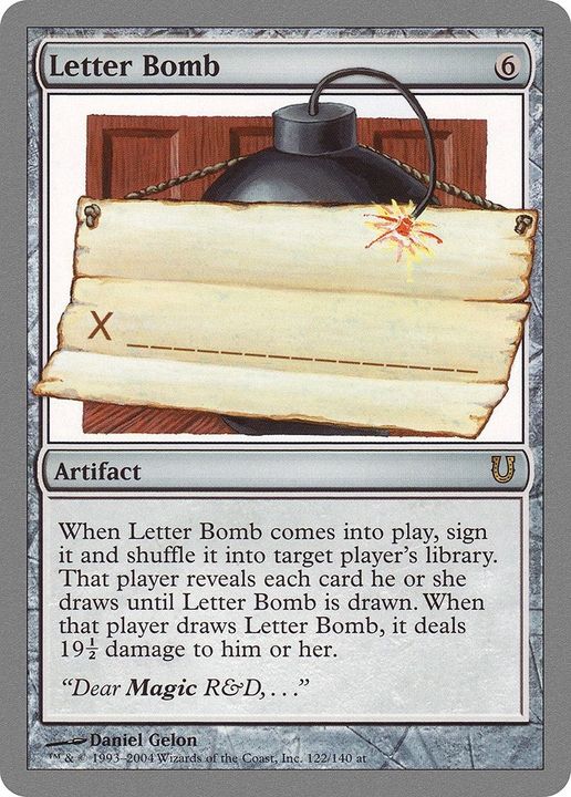 Letter Bomb in the group Magic the Gathering / Sets / Unhinged Promos at Proxyprinters.com (12084)